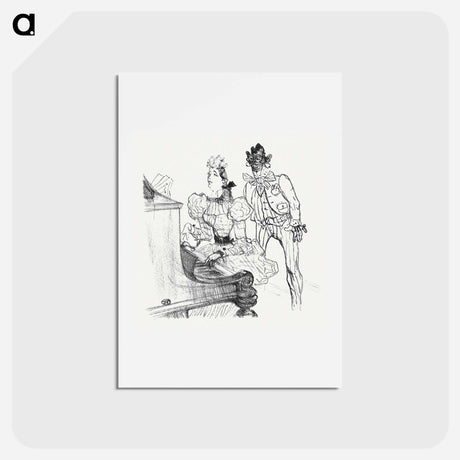 アートポストカード-Zamboula-Polka - アンリ ド トゥールーズ ロートレック Postcard.