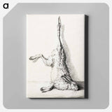 アートパネル-Dead hare, hanging from a hind leg by Jean Bernard - ジャン ベルナール Canvas.
