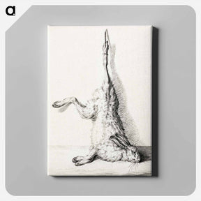 アートパネル-Dead hare, hanging from a hind leg by Jean Bernard - ジャン ベルナール Canvas.