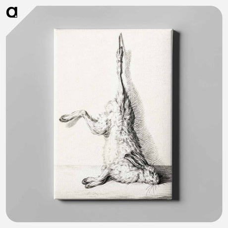アートパネル-Dead hare, hanging from a hind leg by Jean Bernard - ジャン ベルナール Canvas.