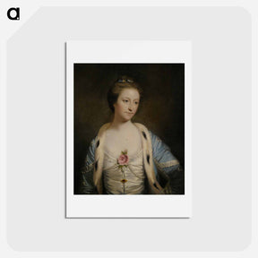 アートポストカード-Portrait of Mary Barnardiston - ジョシュア レノルズ Postcard.