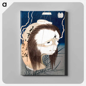 アートパネル-The Lantern Ghost, Iwa - 葛飾 北斎 Canvas.