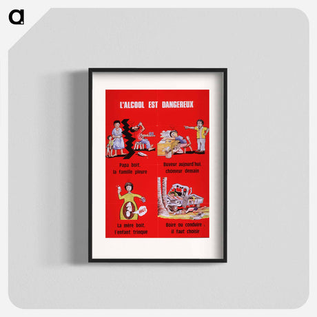 アートポスター-Alcohol Is Dangerous
 - 国立医学図書館 Poster.
