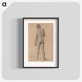 アートポスター-Academic Nude, Seen from the Back - ポール セザンヌ Poster.