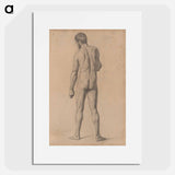アートポスター-Academic Nude, Seen from the Back - ポール セザンヌ Poster.