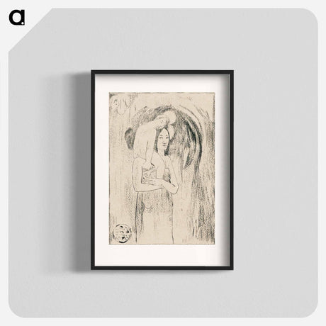 アートポスター-Hail Mary - ポール ゴーギャン Poster.