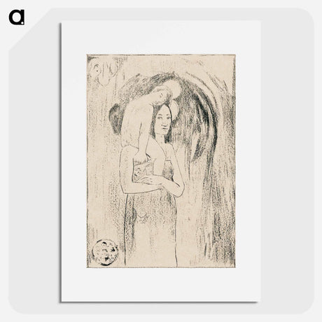 アートポスター-Hail Mary - ポール ゴーギャン Poster.