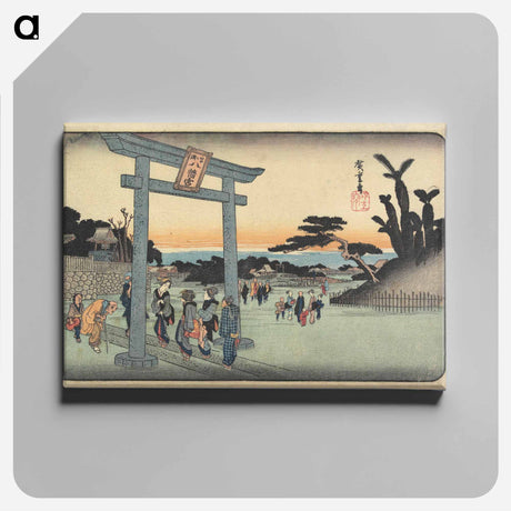 アートパネル-Tomigaoka Hachiman Shrine at Fukagawa
 - 歌川 広重 Canvas.