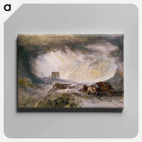 アートパネル-Passage of Mount Cenis - ウィリアム ターナー Canvas.