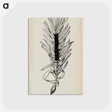 アートポストカード-Initial i for poem number fifteen stolt - アルバート エーデルフェルト Postcard.