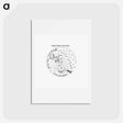 アートポストカード-World atlas from Voyeur's Checklist - アンティーク地図 Postcard.