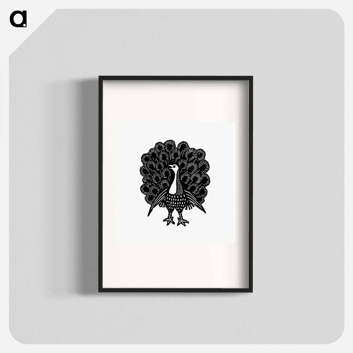 アートポスター-Peacock Engraving
 - 大英図書館 Poster.