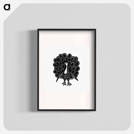 アートポスター-Peacock Engraving
 - 大英図書館 Poster.