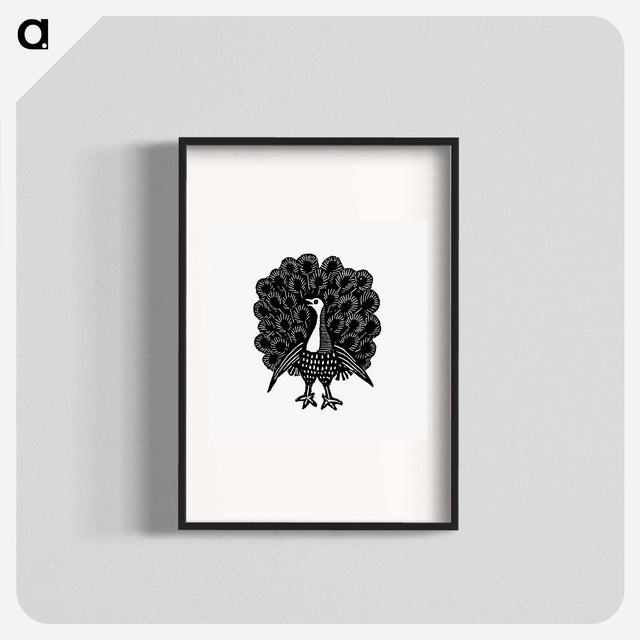 アートポスター-Peacock Engraving
 - 大英図書館 Poster.