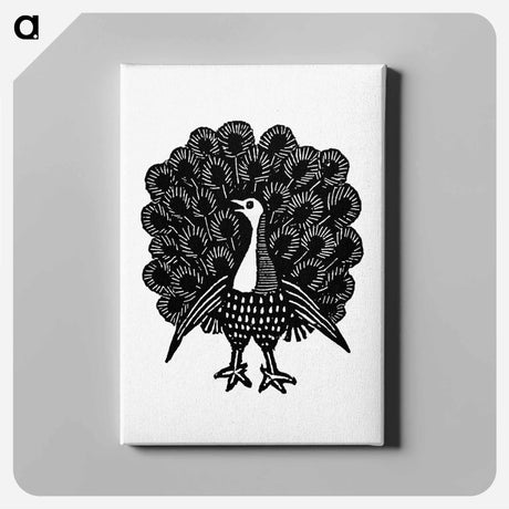 アートパネル-Peacock Engraving
 - 大英図書館 Canvas.
