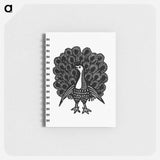 アートメモ帳-Peacock Engraving
 - 大英図書館 Memo.
