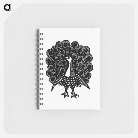 アートメモ帳-Peacock Engraving
 - 大英図書館 Memo.