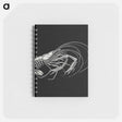 アートメモ帳-Vintage prawn marine life illustration - エルンスト ヘッケル Memo.