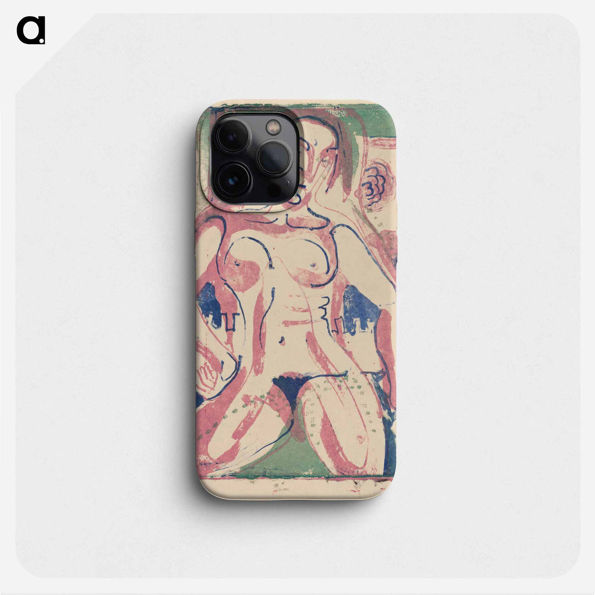 Nude Woman - Ernst Ludwig Kirchner Phone Case.