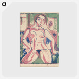 アートポストカード-Nude Woman - エルンスト ルートヴィヒ キルヒナー Postcard.