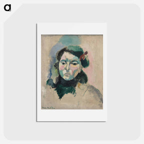 アートポストカード-Portrait De Marguerite - アンリ マティス Postcard.