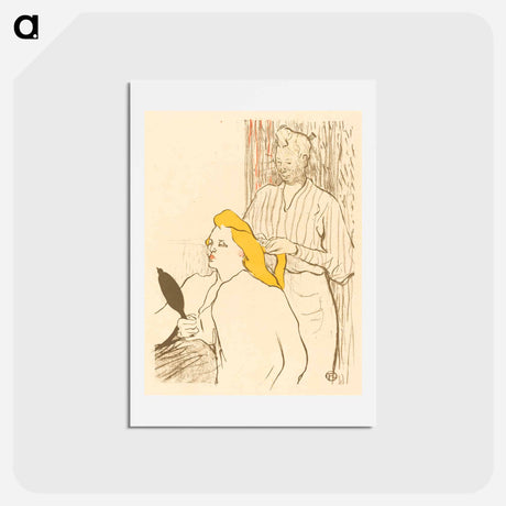 アートポストカード-The Hairdresser - アンリ ド トゥールーズ ロートレック Postcard.