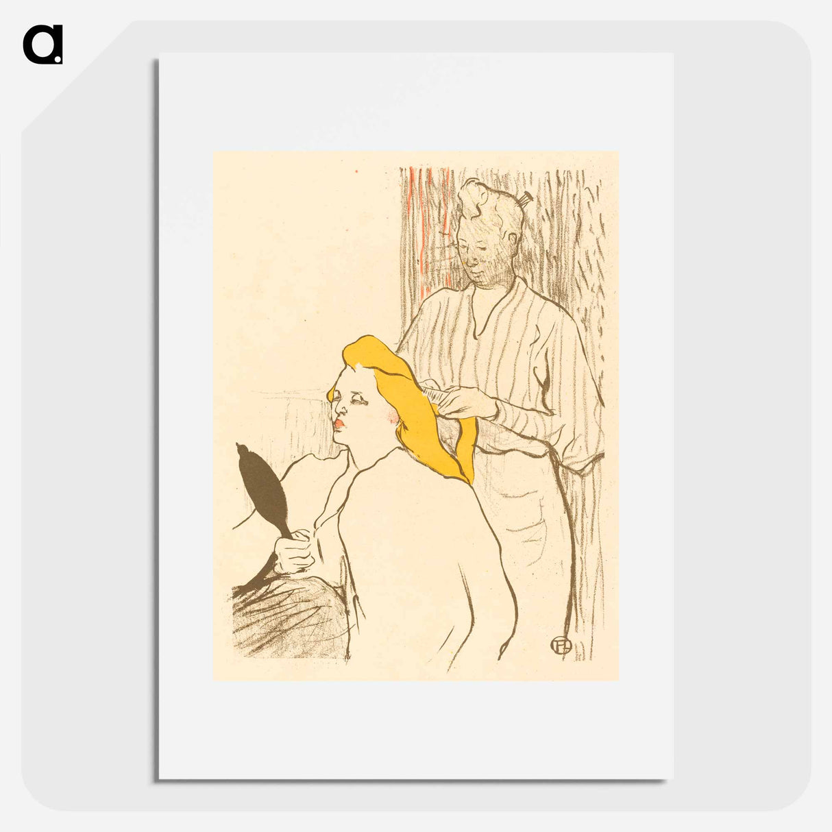 The Hairdresser - Henri de Toulouse-Lautrec Poster.