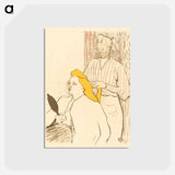 アートポストカード-The Hairdresser - アンリ ド トゥールーズ ロートレック Postcard.