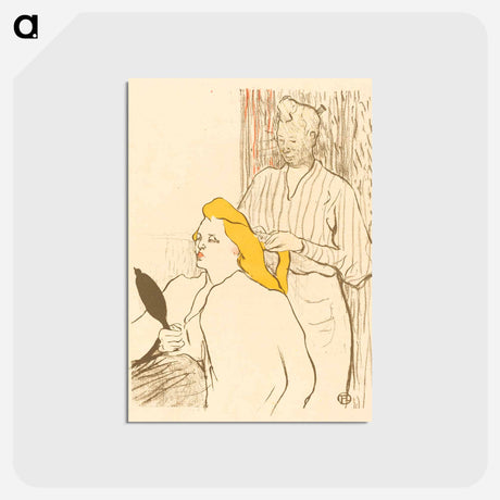 アートポストカード-The Hairdresser - アンリ ド トゥールーズ ロートレック Postcard.