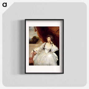 アートポスター-Portrait of Mrs. Stanhope - ジョシュア レノルズ Poster.