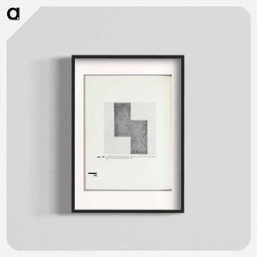 アートポスター-The Movement of the Suprematistic Square, Which Constitutes a New Dihedral Suprematistic Element - カジミール マレーヴィチ Poster.