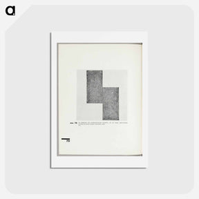 アートポストカード-The Movement of the Suprematistic Square, Which Constitutes a New Dihedral Suprematistic Element - カジミール マレーヴィチ Postcard.