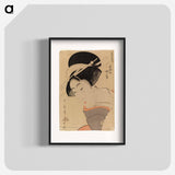 Half-length portrait of a girl - 喜多川 歌麿 Poster.