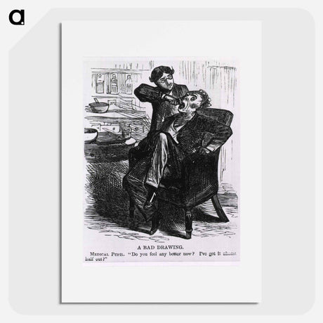 アートポスター-Dentistry Caricature: A Tooth Extraction
 - 国立医学図書館 Poster.
