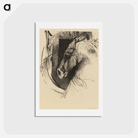 アートポストカード-The Charger - オディロン ルドン Postcard.