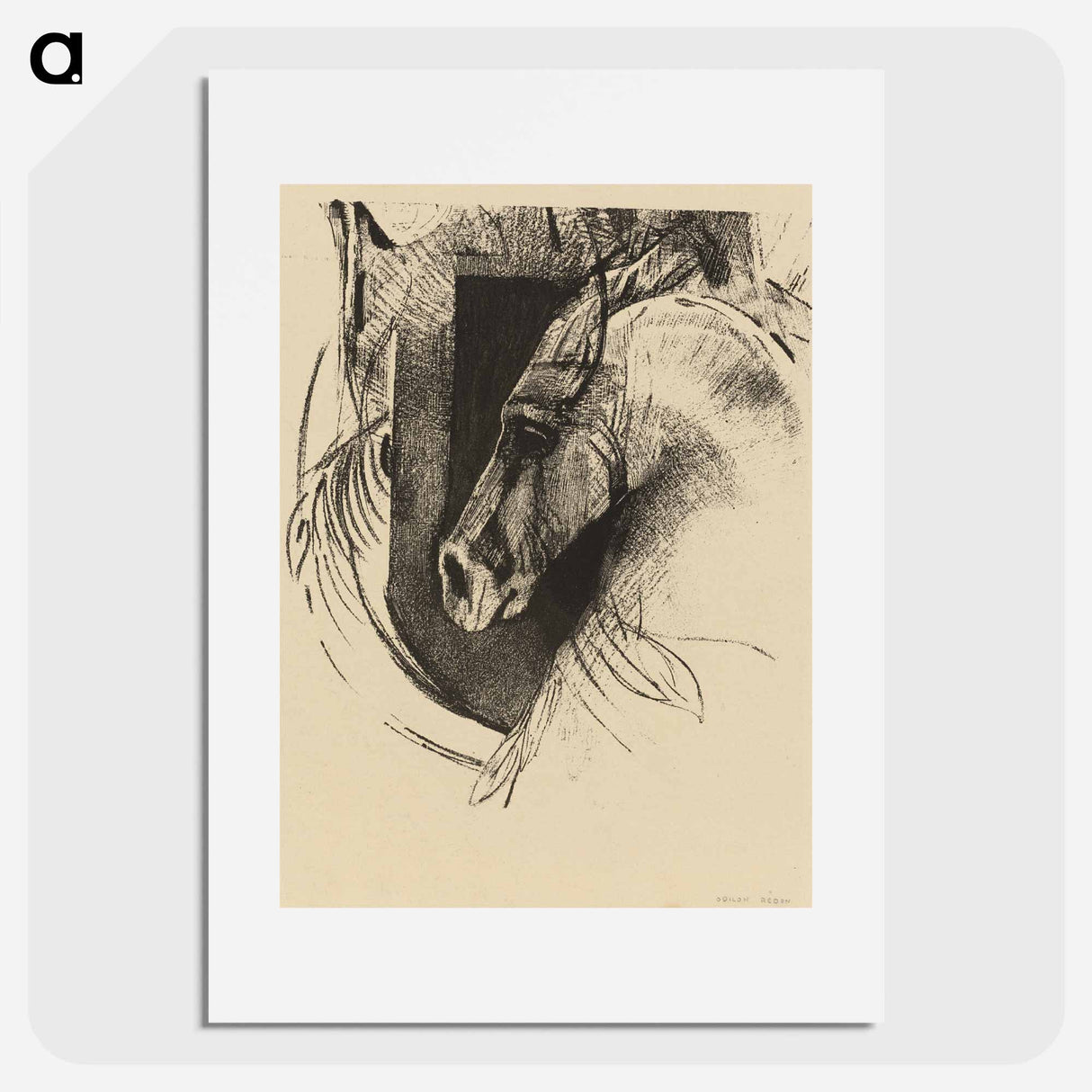 The Charger - オディロン ルドン Poster.