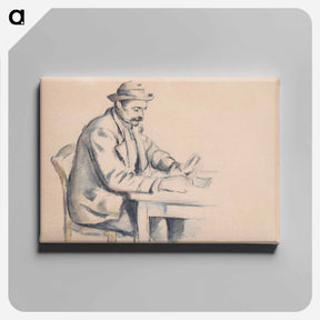 アートパネル-A Study for the Card Players - ポール セザンヌ Canvas.