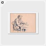 A Study for the Card Players - ポール セザンヌ Postcard.