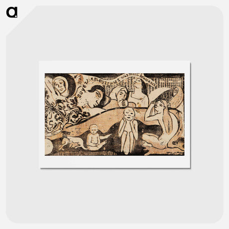 アートポストカード-Love, and You Will Be Happy - ポール ゴーギャン Postcard.