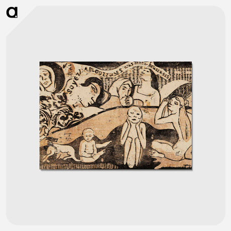 アートポストカード-Love, and You Will Be Happy - ポール ゴーギャン Postcard.