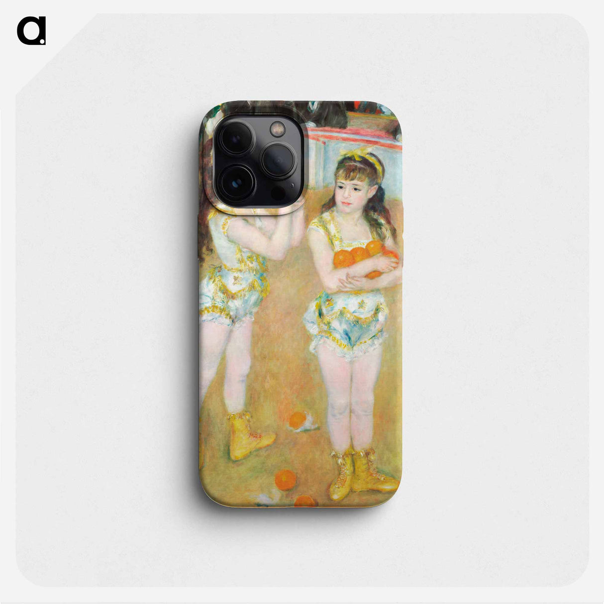 Acrobats at the Cirque Fernando (Francisca and Angelina Wartenberg) - Pierre Auguste Renoir Phone Case.