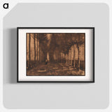 アートポスター-Avenue of Pollard Birches and Poplars - フィンセント ファン ゴッホ Poster.