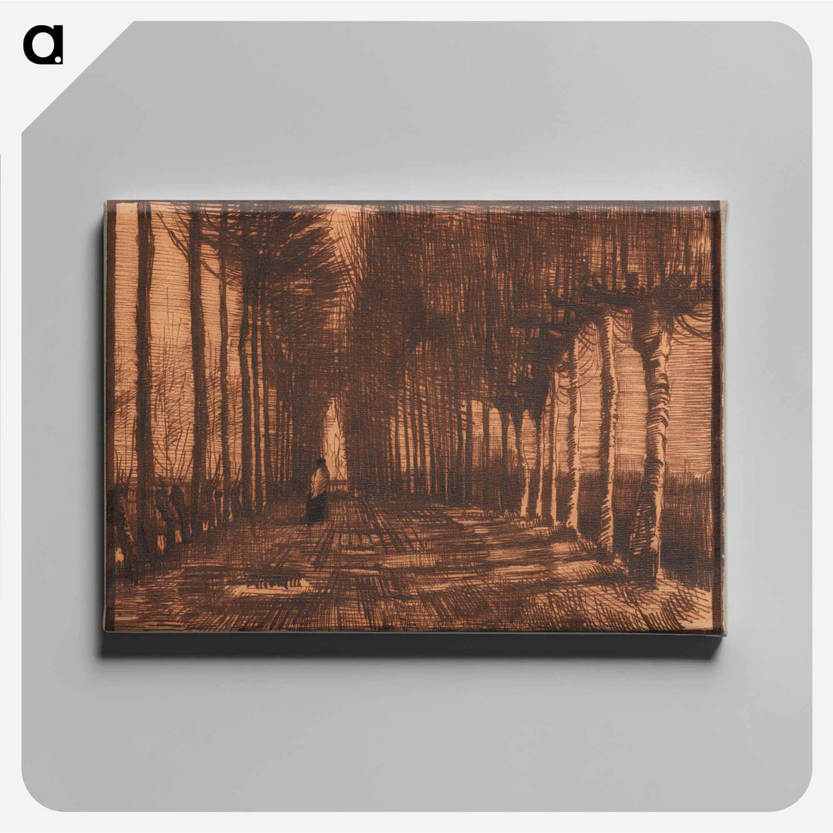 Avenue of Pollard Birches and Poplars - フィンセント ファン ゴッホ Canvas.