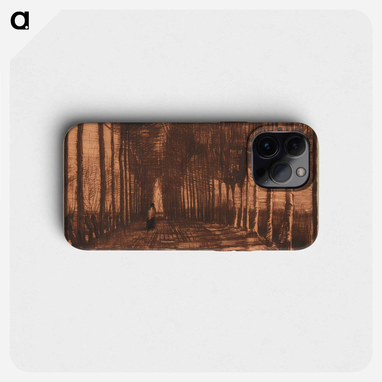 Avenue of Pollard Birches and Poplars - Vincent van Gogh Phone Case.