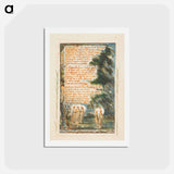 アートポストカード-Songs of Innocence and of Experience: Night (second plate): When wolves and tygers howl for prey - ウィリアム ブレイク Postcard.