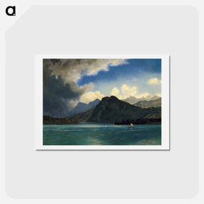 アートポストカード-Approaching Storm - アルバート ビアスタット Postcard.