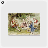 アートポストカード-Huvila lähteen vierellä, harjoitelma - アルバート エーデルフェルト Postcard.