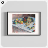 Apples and Grapes - Claude Monet Poster.