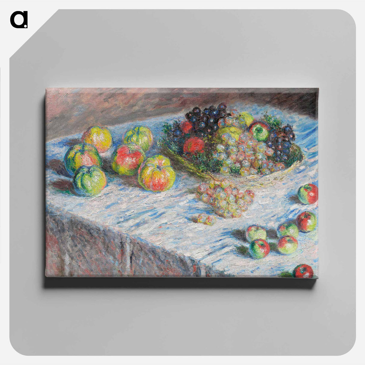 Apples and Grapes - クロード モネ Canvas.