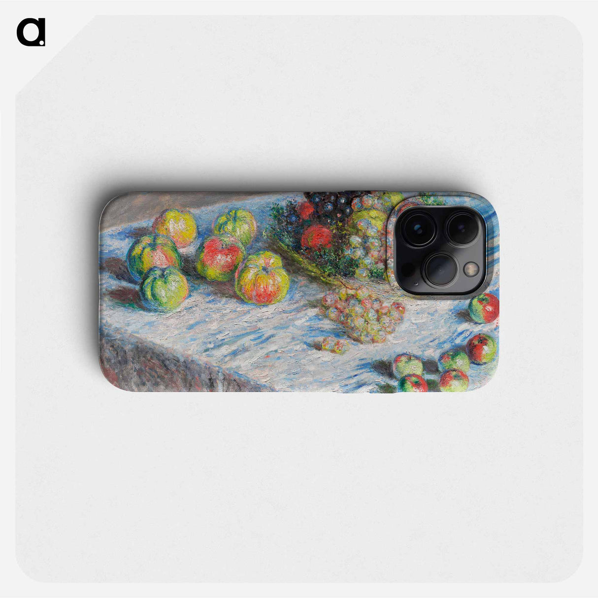 Apples and Grapes - Claude Monet Phone Case.